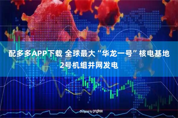 配多多APP下载 全球最大“华龙一号”核电基地2号机组并网发电
